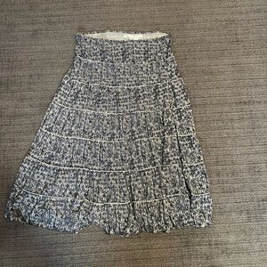 Max Studio Black and White A-Line Skirt